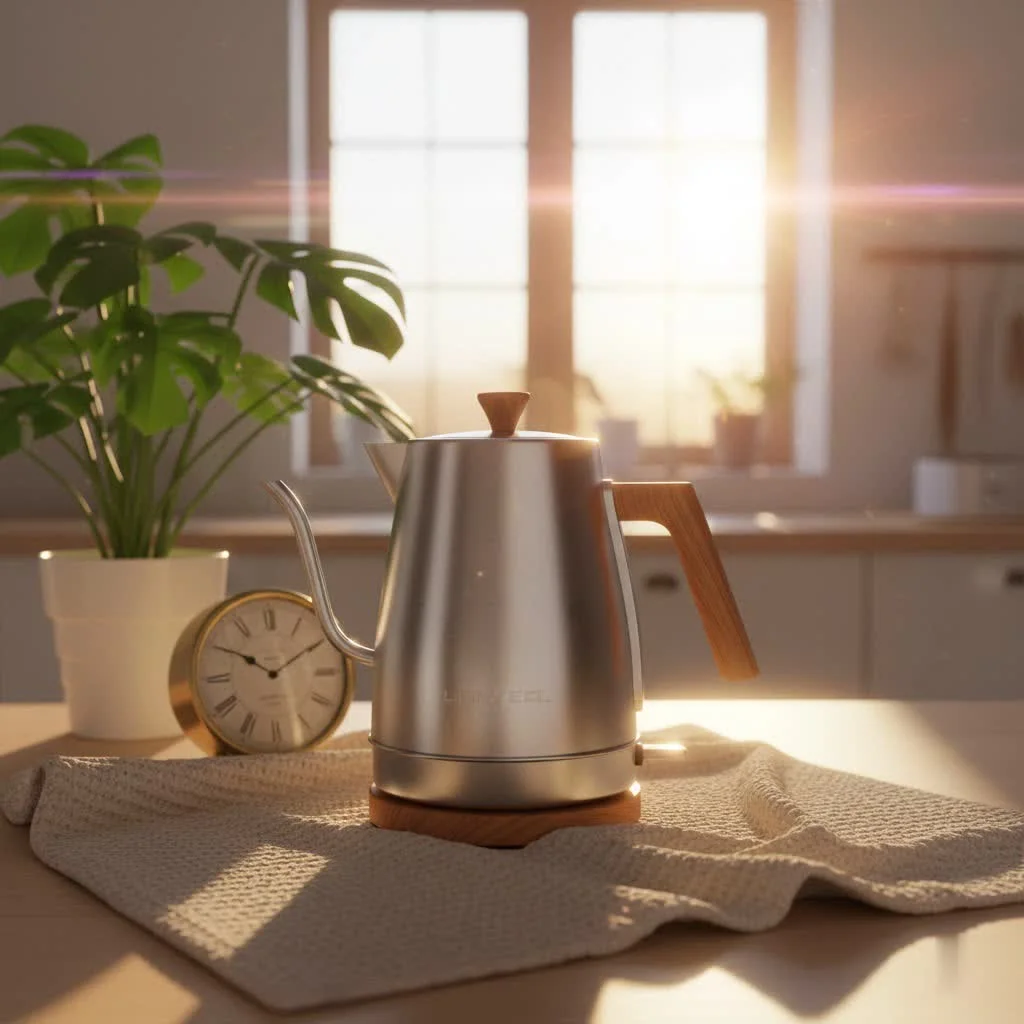 Haden electric kettle in a modern kitchen setting